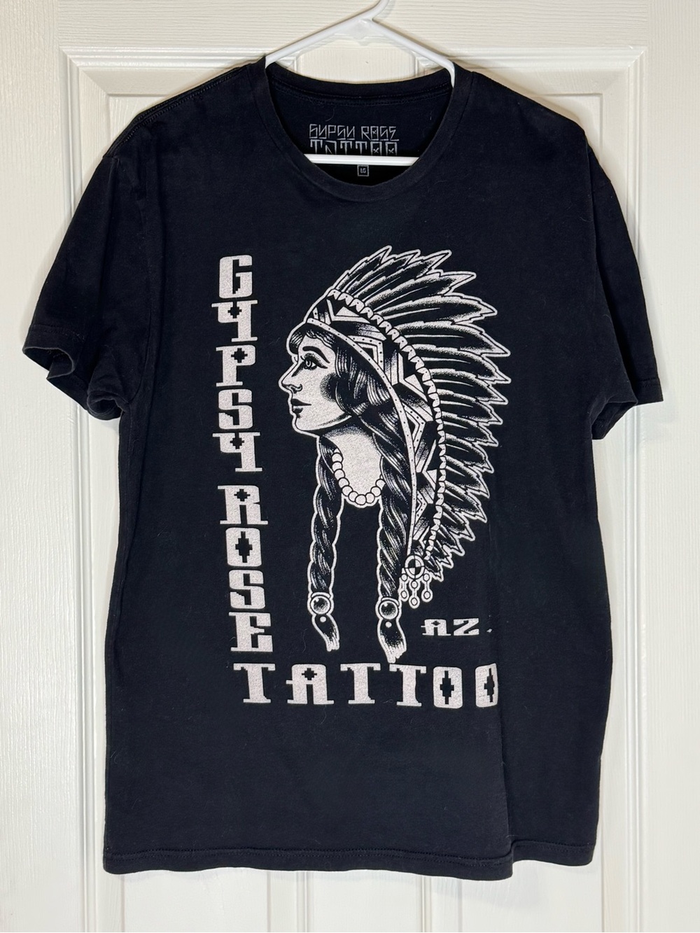 Gypsy Rose Tattoo Black Graphic Tee - Men L